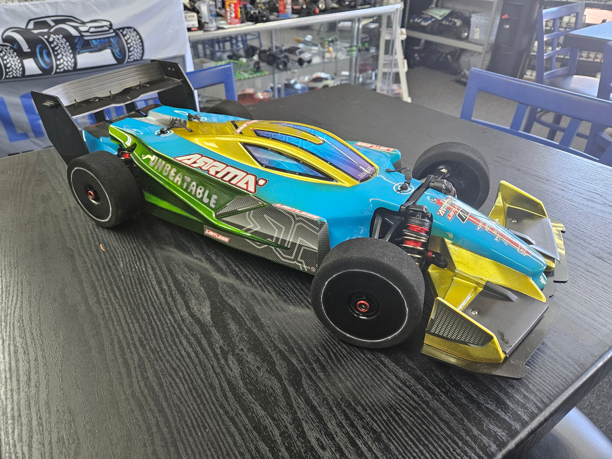 NUOVE piastre pattini posteriori Powerhobby Titanium Arrma NUOVE piastre pattini posteriori Powerhobby Titanium Arrma