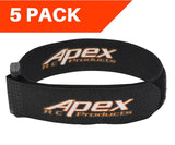 Apex RC 20mm x 300mm HD Rubberized Battery Strap - 5 Pack