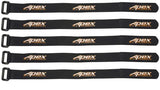 Apex RC 20mm x 300mm HD Rubberized Battery Strap - 5 Pack