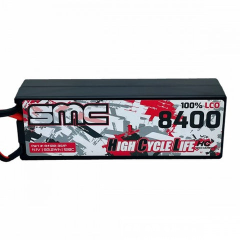 SMC Racing HCL-HC 11.1V 8400mAh 120C Wired Hardcase LiPo - EC5/IC5/SC5 Connector