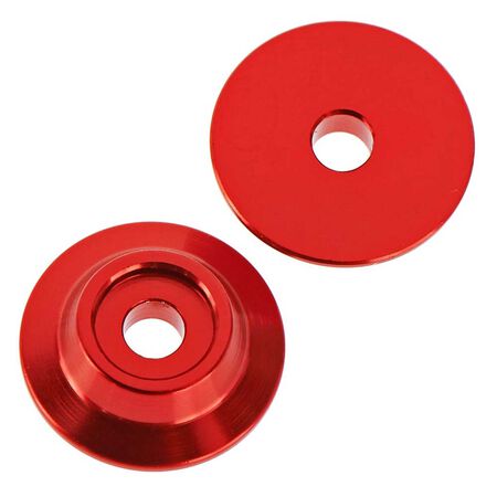 ARRMA Wing Button, Aluminum Red (2)