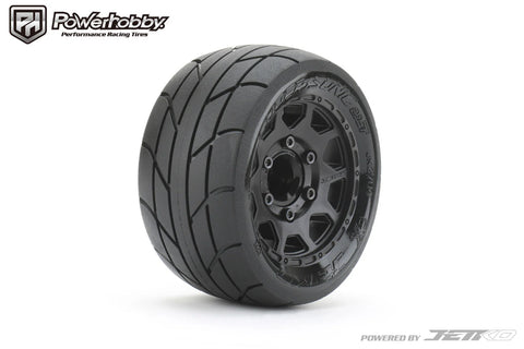 Powerhobby 1/10 2.8 ST Super Sonic Belted Tires (2) with Removable Hex Wheel