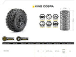 Powerhobby 1/10 2.8 ST King Cobra Belted Tires (2) with Removable Hex Wheel