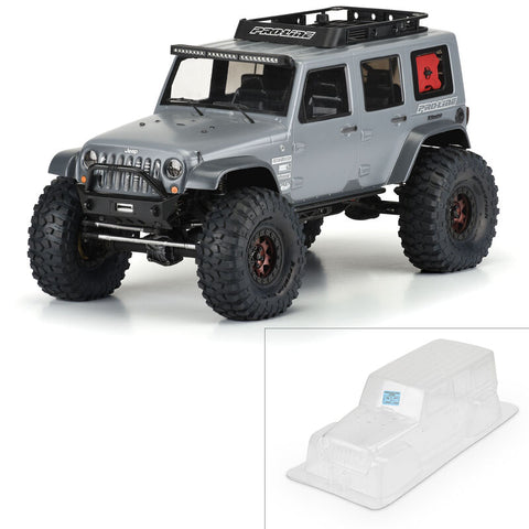 PRO-LINE 1/10 Jeep Wrangler Unlimited Rubicon Clear Body 12.3" WB Crawlers