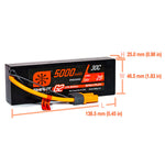 Spektrum 7.4V 5000mAh 2S 30C Smart G2 Hardcase LiPo Battery: IC5