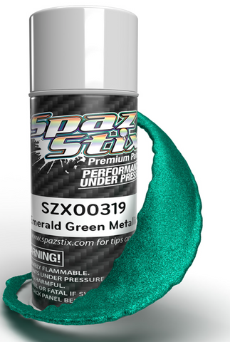 Spaz Stix Emerald Green Metallic Aerosol Paint, 3.5oz Can