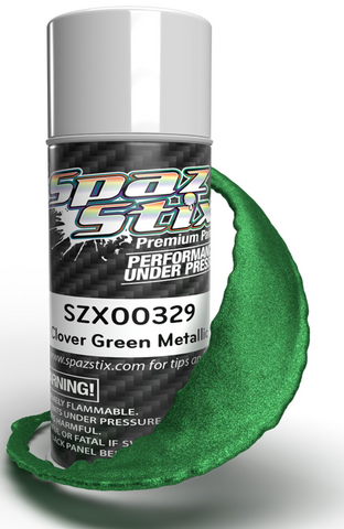 Spaz Stix Clover Green Metallic Aerosol Paint, 3.5oz Can