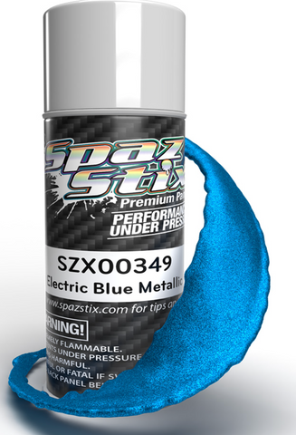 Spaz Stix Electric Blue Metallic Aerosol Paint, 3.5oz Can