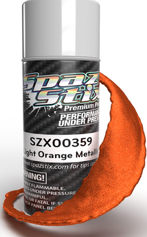 Spaz Stix Light Orange Metallic Aerosol Paint, 3.5oz Can