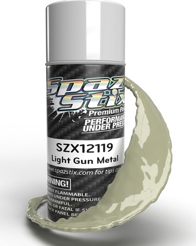 Spaz Stix Light Gunmetal Aerosol Paint, 3.5oz Can