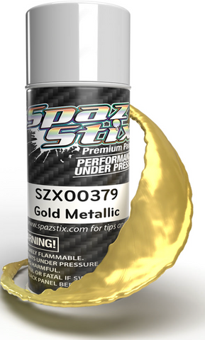 Spaz Stix Gold Metallic Aerosol Paint, 3.5oz Can