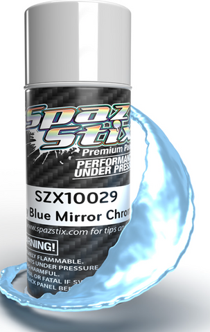 Spaz Stix Sky Blue Mirror Chrome Aerosol Paint, 3.5oz Can