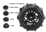 Powerhobby 1/10 Rooster 2.8 Belted Paddle Sand Snow Tires 12mm 14mm 17mm