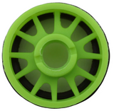 NEXX Racing Mini-Z RWD "JUD" EVO Front Threaded Side-Wall Carbon-Fiber Rims (2mm Offset) (Green) (2)