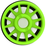 NEXX Racing Mini-Z RWD "JUD" EVO Rear Threaded Side-Wall Carbon Fiber Rims (2mm Offset) (Green) (2)