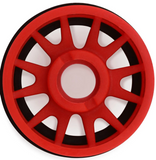 NEXX Racing Mini-Z RWD "JUD" EVO Rear Threaded Side-Wall Carbon Fiber Rims (2mm Offset) (Red) (2)