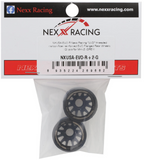 NEXX Racing Mini-Z RWD "JUD" EVO Rear Threaded Side-Wall Carbon Fiber Rims (2mm Offset) (Grey) (2)