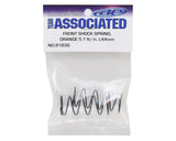 Team Associated 12mm Front Shock Spring (2) (Orange/5.10lbs) (44mm Long)