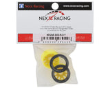 NEXX Racing Mini-Z RWD "JUD" EVO Rear Threaded Side-Wall Carbon Fiber Rims (0mm Offset) (Yellow) (2)