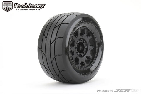 Powerhobby 1/8 Super Sonic 3.8” Belted Tires w/ Removable Hex Wheels