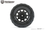 Powerhobby 1/10 2.8 MT Tomahawk Belted Tires (2) With Removable Hex Wheels