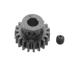 Robinson Racing Extra Hard 19 Tooth Blackened Steel 32P Pinion Gear for 5mm Shaft