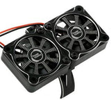 Power Hobby 1/5 Aluminum Heatsink with 40mm Dual High Speed Cooling Fans and Cover, Black