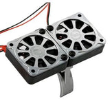 Power Hobby 1/5 Aluminum Heatsink with 40mm Dual High Speed Cooling Fans and Cover - Gun Metal