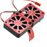 Power Hobby 1/5 Aluminum Heatsink with 40mm Dual High Speed Cooling Fans and Cover, Red