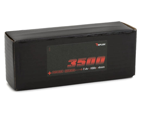 Scale Reflex 2S LiPo Battery 100C w/4mm Bullets (7.4V/3500mAh)