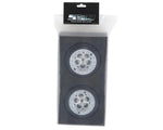 SSD RC 5 Hole Lightweight Aluminum Drag Racing Beadlock Wheels (Silver) (2) (2.2/3.0")