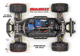 Traxxas Maxx WideMaxx 1/10 Brushless RTR 4WD Monster Truck w/TQi 2.4GHz Radio & TSM - Rock N Roll