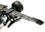 Exotek B6.4 B6.3 Pro Wheelie Bar Set, 3mm Carbon Fiber Single Wheel Style