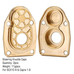 INJORA Axial SCX10 III Capra 1.9 Heavy Duty Brass Portal Steering Knuckle Caps