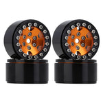 INJORA 1.0" 6-Spokes CNC Beadlock Wheel Rims for 1/24 RC Crawlers (4)