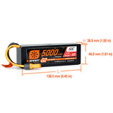 Spektrum 14.8V 5000mAh 4S 50C Smart G2 Hardcase LiPo Battery: IC5