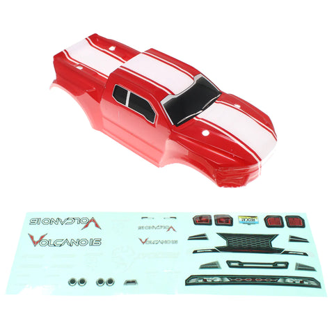 Redcat Racing 1/16th Truck Body W/ Stickers(Red)(1pc)
