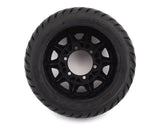 Pro-Line Street Fighter LP 2.8" Tires w/Raid Rear Wheels (2) (Black) (M2) w/12mm Removable Hex