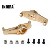 INJORA 2PCS 32g Brass Front Caster Blocks Portal Drive for TRX-4 TRX-6