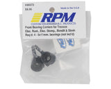 RPM Front Bearing Carrier Set (Black) (2) (Slash, Bandit, Rustler, Stampede)