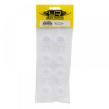 YEAH RACING PLASTIC WIDE RIM SET 11MM (OFFSET 0 +1 +2 +3) WHITE FOR 1/28 RWD MINI-Z