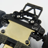 YEAH RACING ALUMINUM 7075 BRASS FRONT LOWER ARMS FOR KYOSHO MINI-Z MR03