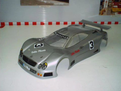 Delta Plastik Mercedes CLK 1/10 Scale 200mm RC Car Body Clear 0.75MM - 0052