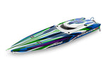 Traxxas Spartan 36" SR Velineon Brushless Self Righting V-Hull Race Boat - Green