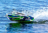 Traxxas Spartan 36" SR Velineon Brushless Self Righting V-Hull Race Boat - Green