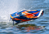 Traxxas Spartan 36" SR Velineon Brushless Self Righting V-Hull Race Boat - Orange