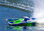 Traxxas Spartan 36" SR Velineon Brushless Self Righting V-Hull Race Boat - Green