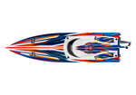 Traxxas Spartan 36" SR Velineon Brushless Self Righting V-Hull Race Boat - Orange