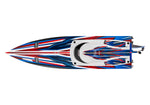 Traxxas Spartan 36" SR Velineon Brushless Self Righting V-Hull Race Boat - Red