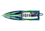 Traxxas Spartan 36" SR Velineon Brushless Self Righting V-Hull Race Boat - Green